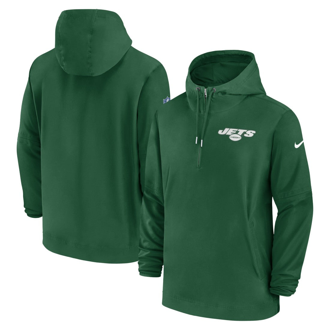 New York Jets Sideline Half-Zip Hoodie Green