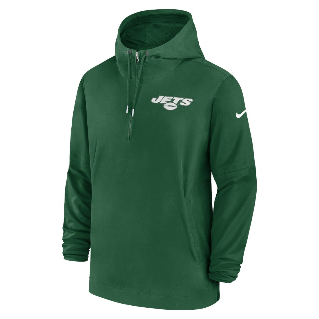 New York Jets Sideline Half-Zip Hoodie Green