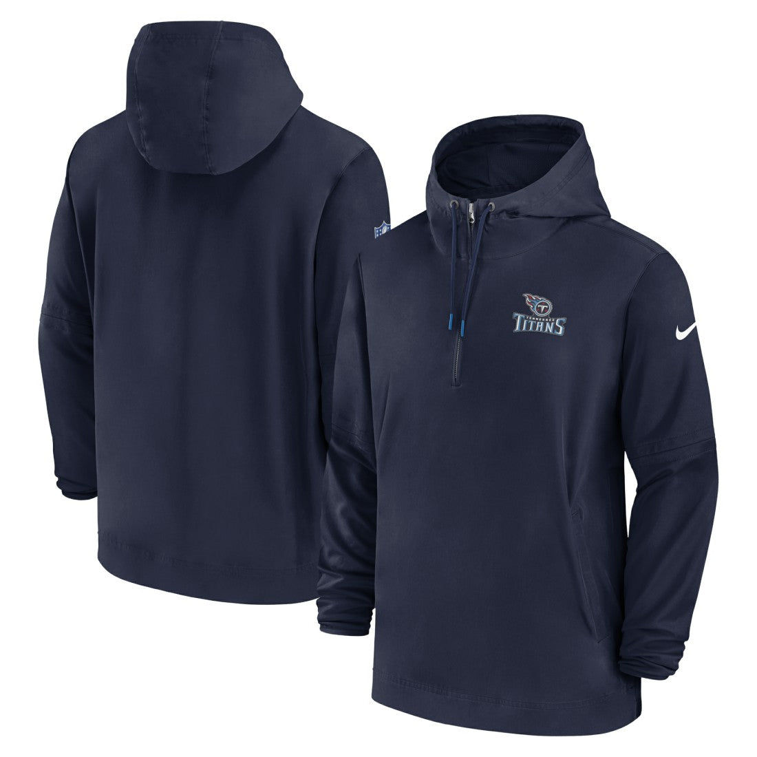 Tennessee Titans Sideline Half-Zip Hoodie Navy