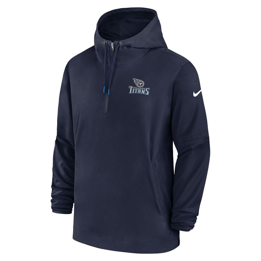 Tennessee Titans Sideline Half-Zip Hoodie Navy