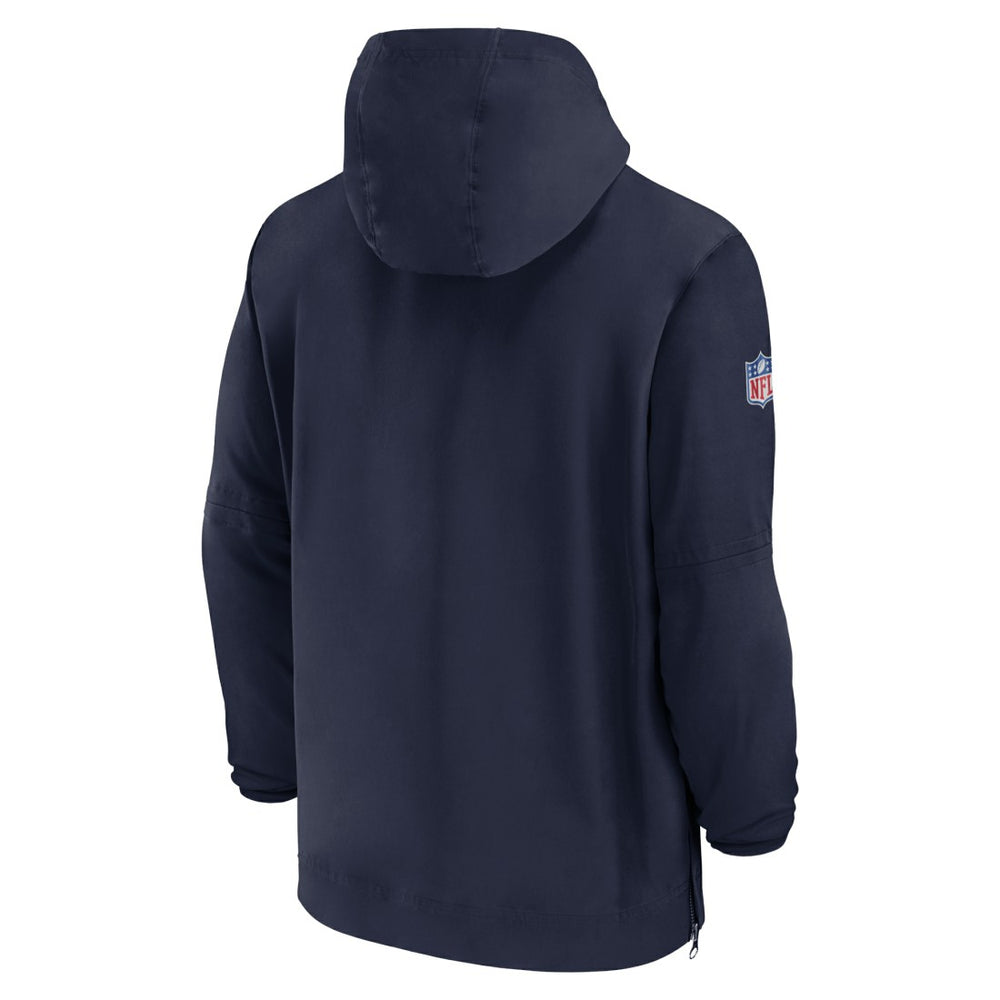 Tennessee Titans Sideline Half-Zip Hoodie Navy