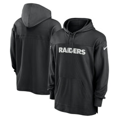 Las Vegas Raiders 2023 Sideline Lightweight Performance Hooded Top Black