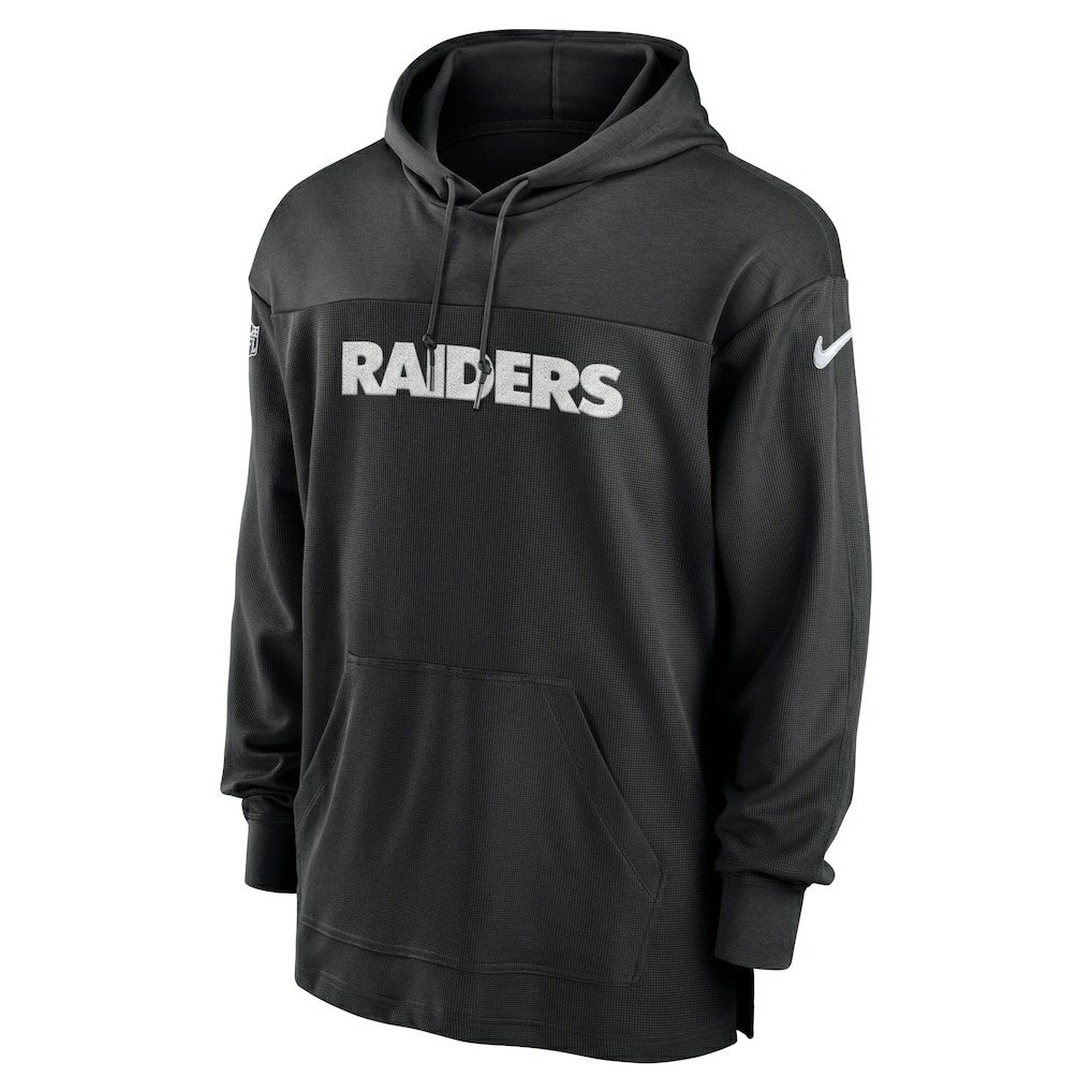 Las Vegas Raiders 2023 Sideline Lightweight Performance Hooded Top Black