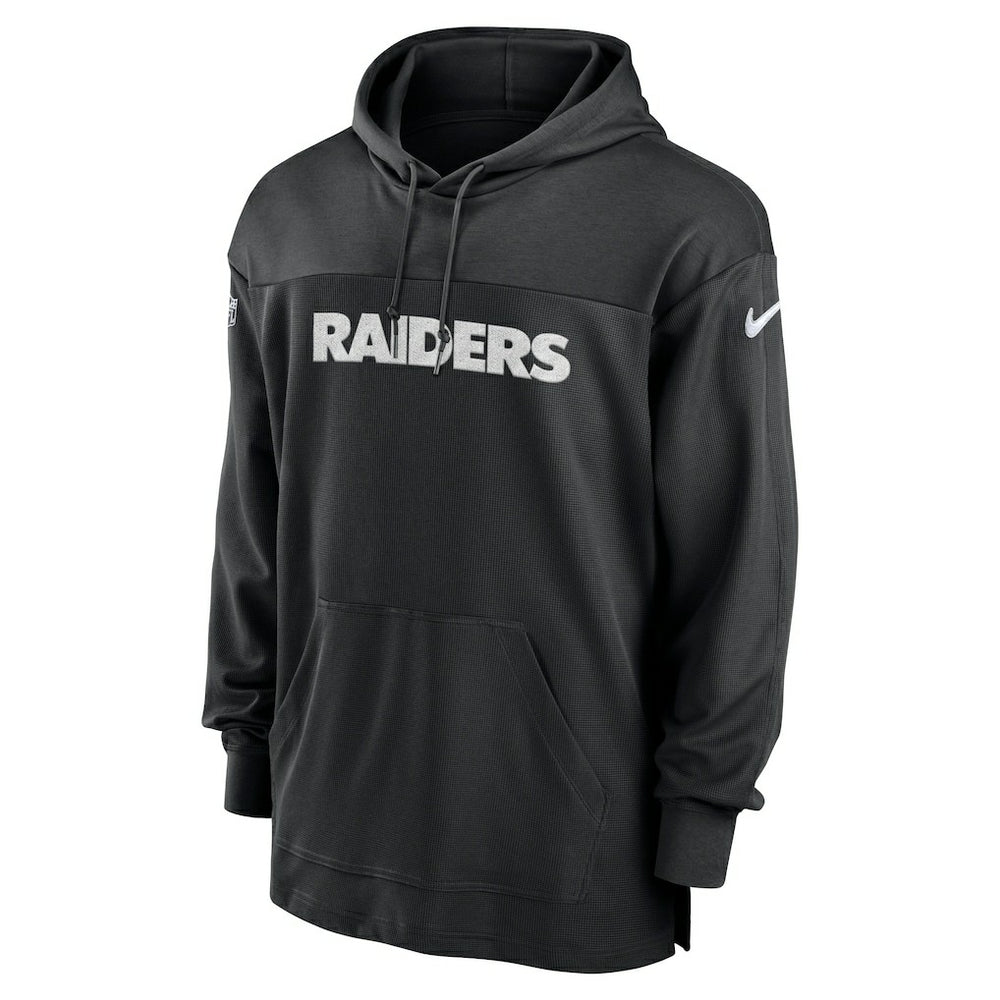 Las Vegas Raiders 2023 Sideline Lightweight Performance Hooded Top Black