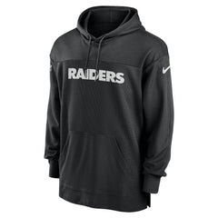 Las Vegas Raiders 2023 Sideline Lightweight Performance Hooded Top Black