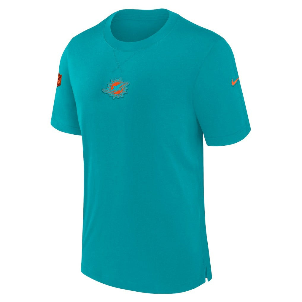 Miami Dolphins 2023 Sideline Performance T-Shirt Aqua