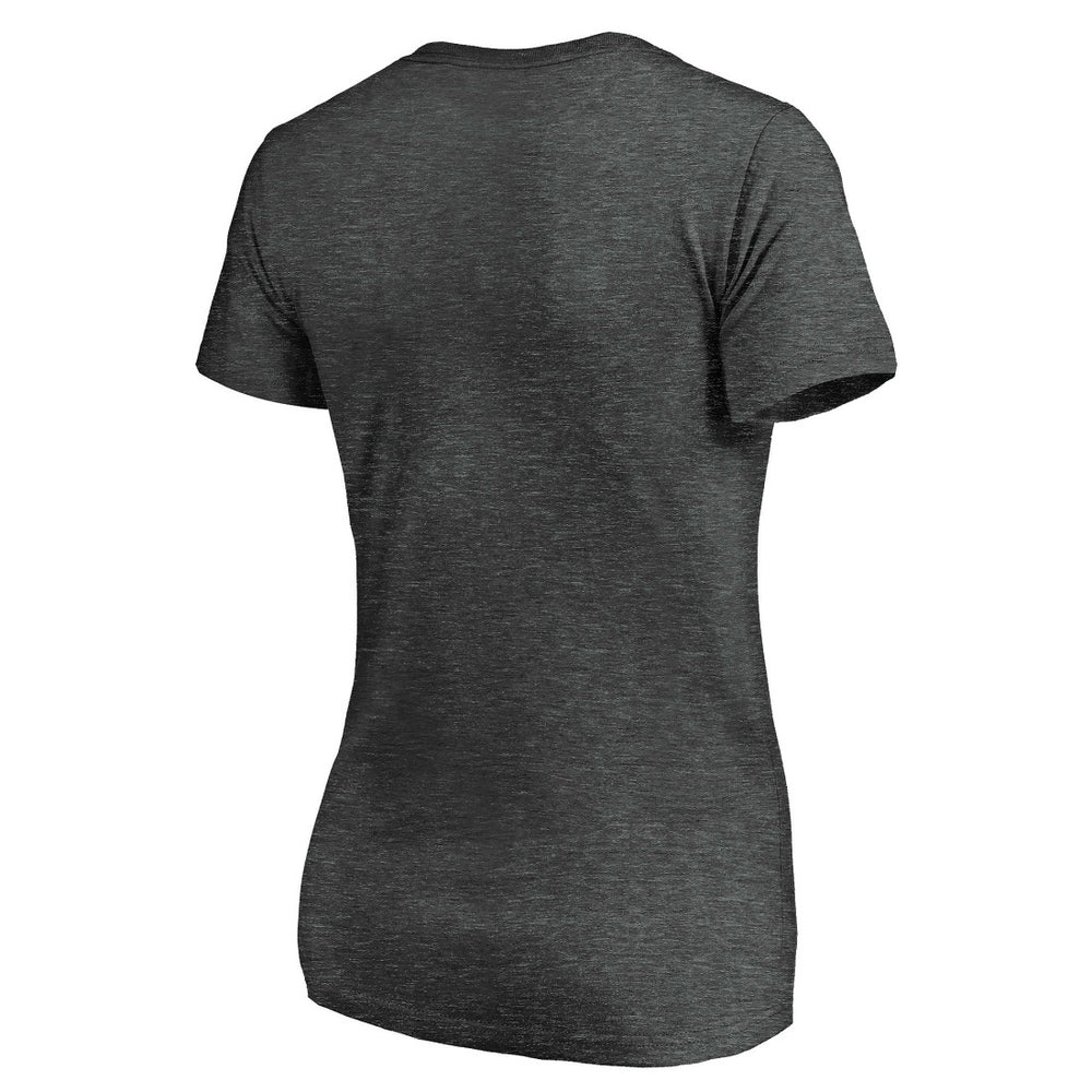 Detroit Lions Women's Victory Arch Team V-Neck T-Shirt Charcoal