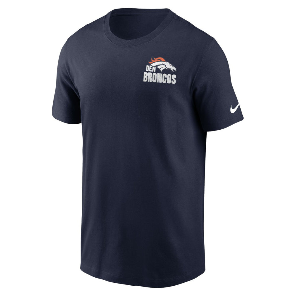 Denver Broncos Blitz Essential T-Shirt Navy