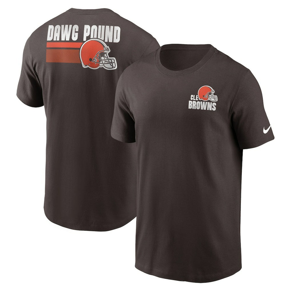 Cleveland Browns Blitz Essential T-Shirt Brown