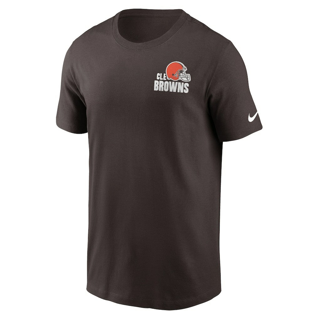 Cleveland Browns Blitz Essential T-Shirt Brown