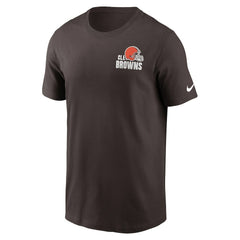Cleveland Browns Blitz Essential T-Shirt Brown