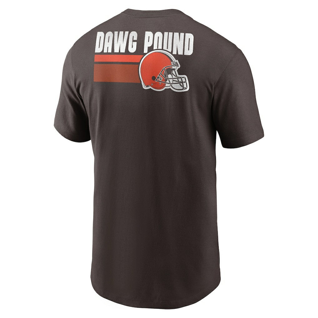 Cleveland Browns Blitz Essential T-Shirt Brown
