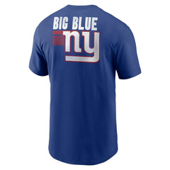 New York Giants Blitz Essential T-Shirt Royal