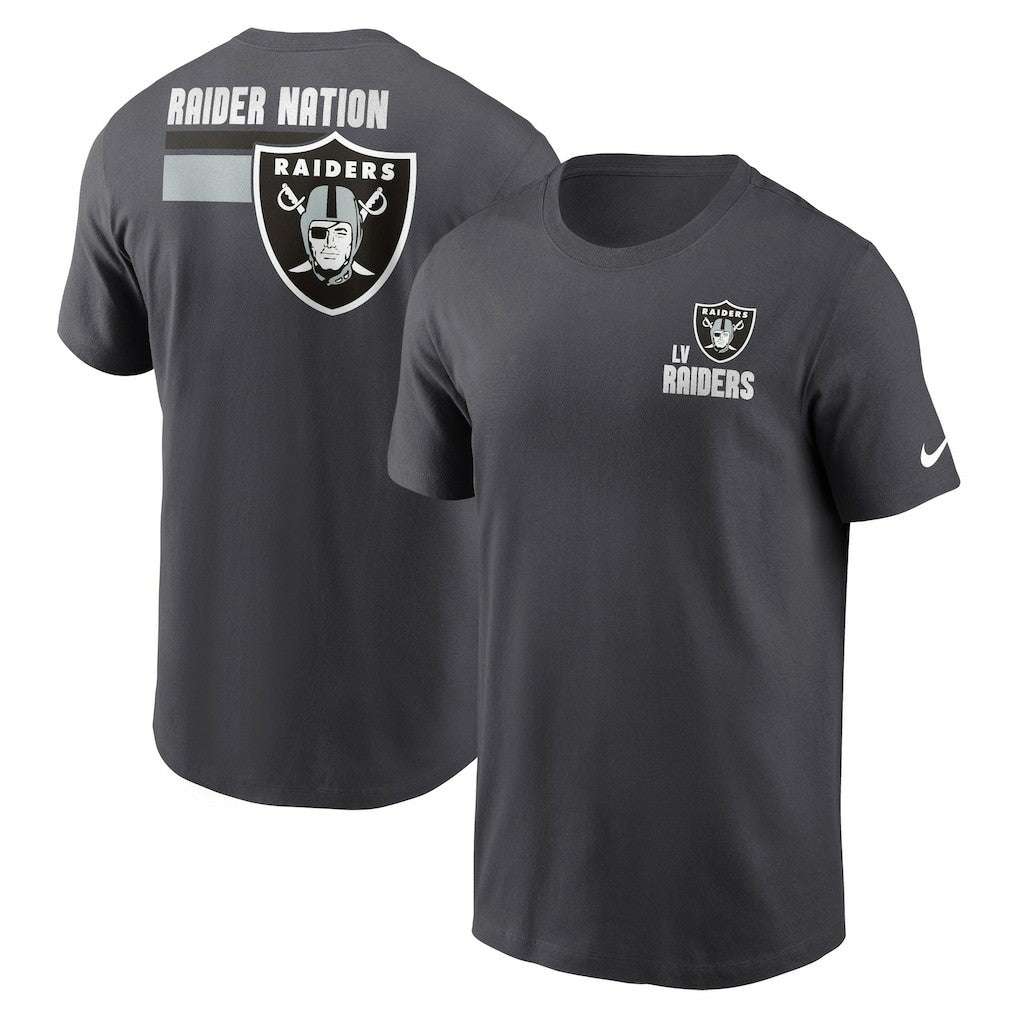Las Vegas Raiders Blitz Essential T-Shirt Anthracite