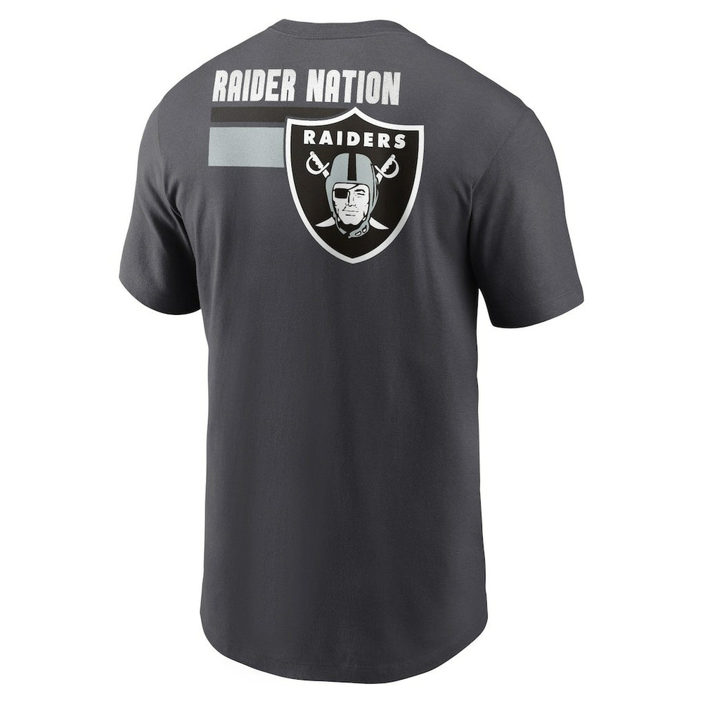Las Vegas Raiders Blitz Essential T-Shirt Anthracite