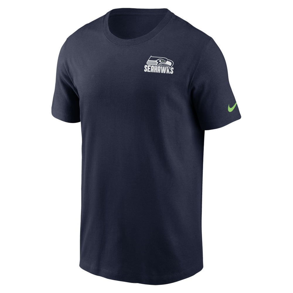 Seattle Seahawks Blitz Essential T-Shirt College Navy