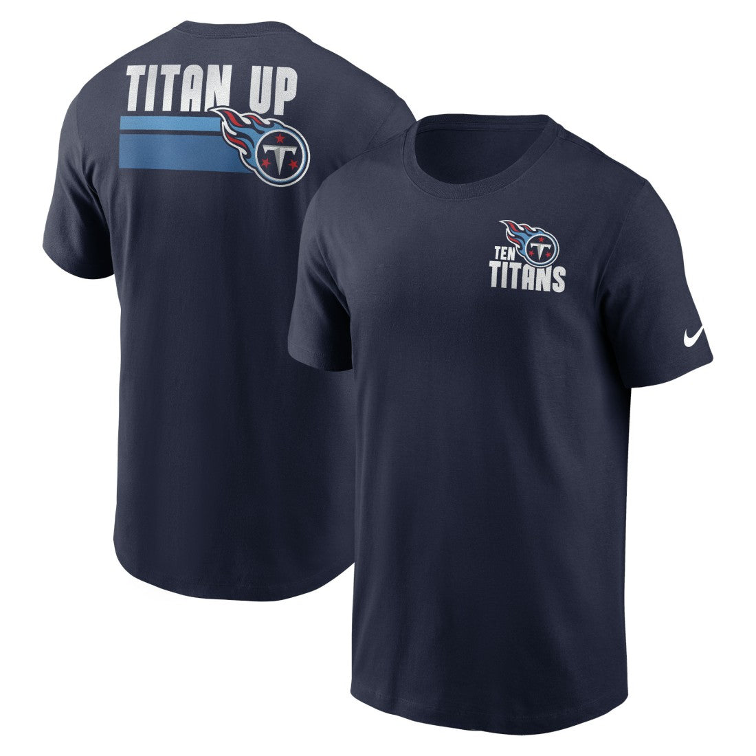 Tennessee Titans Blitz Essential T-Shirt Navy