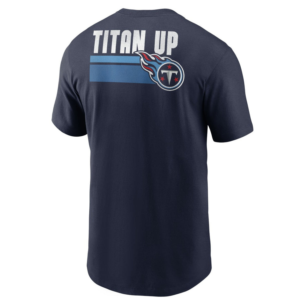 Tennessee Titans Blitz Essential T-Shirt Navy
