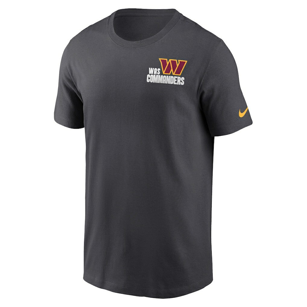 Washington Commanders Blitz Essential T-Shirt Anthracite