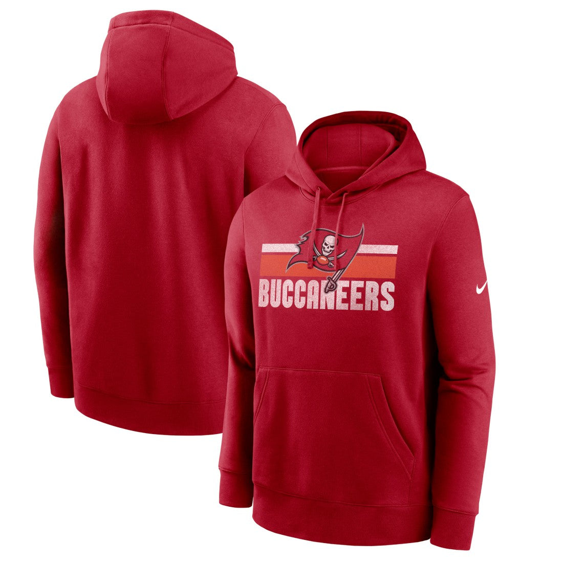 Tampa Bay Buccaneers Club Fleece Pullover Hoodie Red