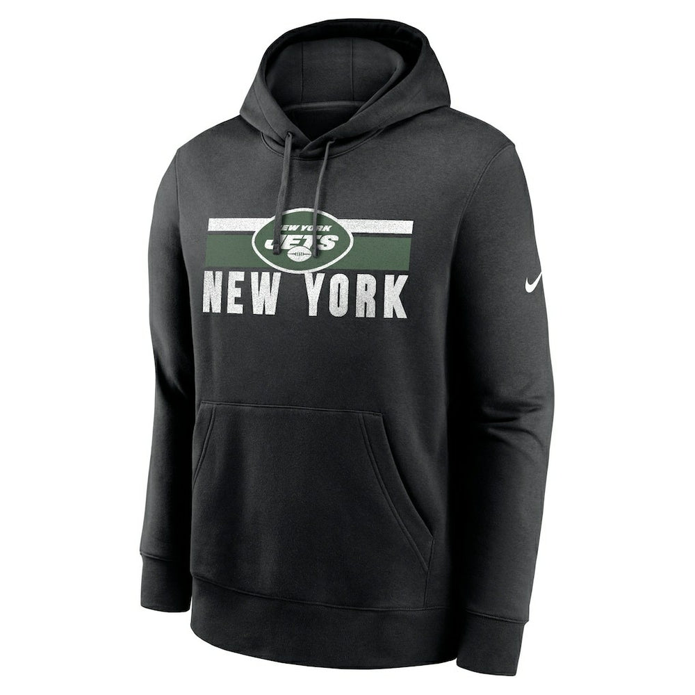 New York Jets Club Fleece Pullover Hoodie Black