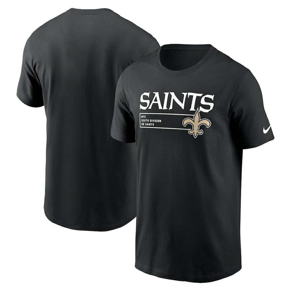 New Orleans Saints Division Essential T-Shirt Black