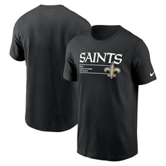 New Orleans Saints Division Essential T-Shirt Black