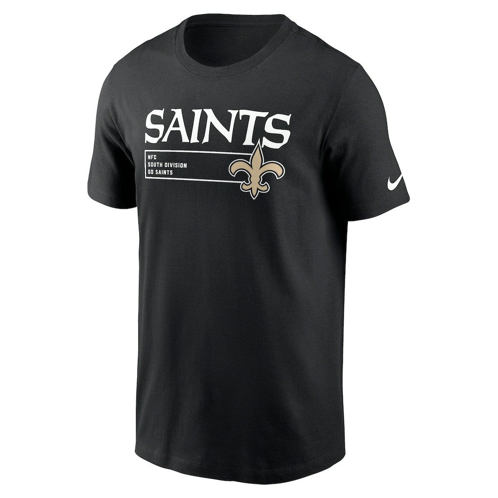 New Orleans Saints Division Essential T-Shirt Black