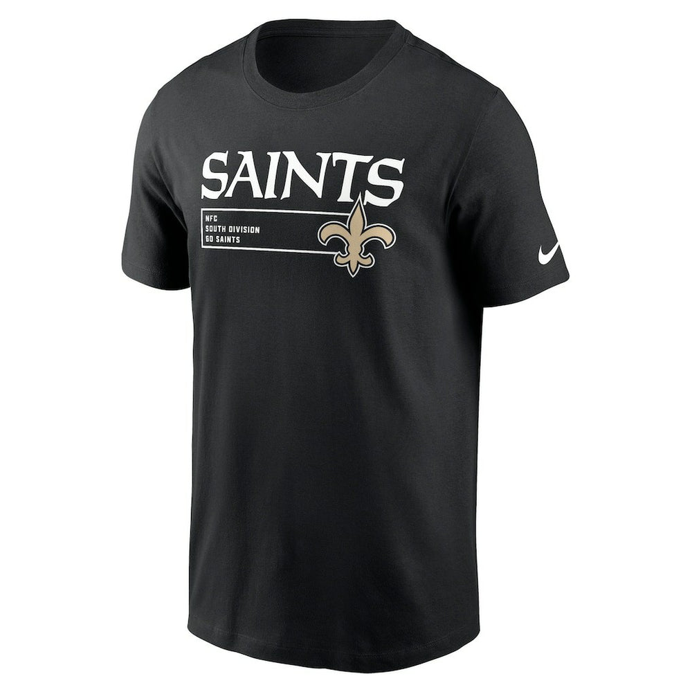 New Orleans Saints Division Essential T-Shirt Black