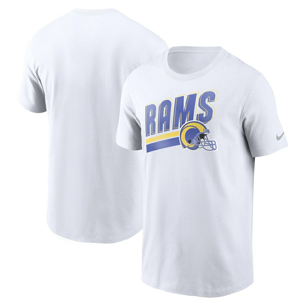 Los Angeles Rams Essential Blitz Lockup T-Shirt White