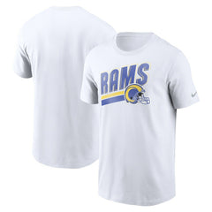 Los Angeles Rams Essential Blitz Lockup T-Shirt White