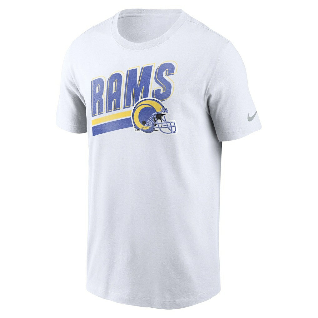 Los Angeles Rams Essential Blitz Lockup T-Shirt White