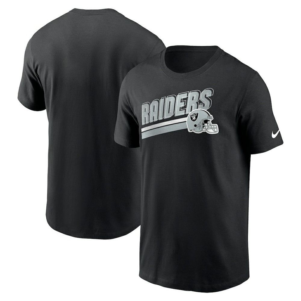 Las Vegas Raiders Essential Blitz Lockup T-Shirt Black