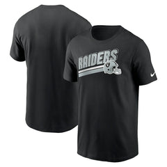 Las Vegas Raiders Essential Blitz Lockup T-Shirt Black