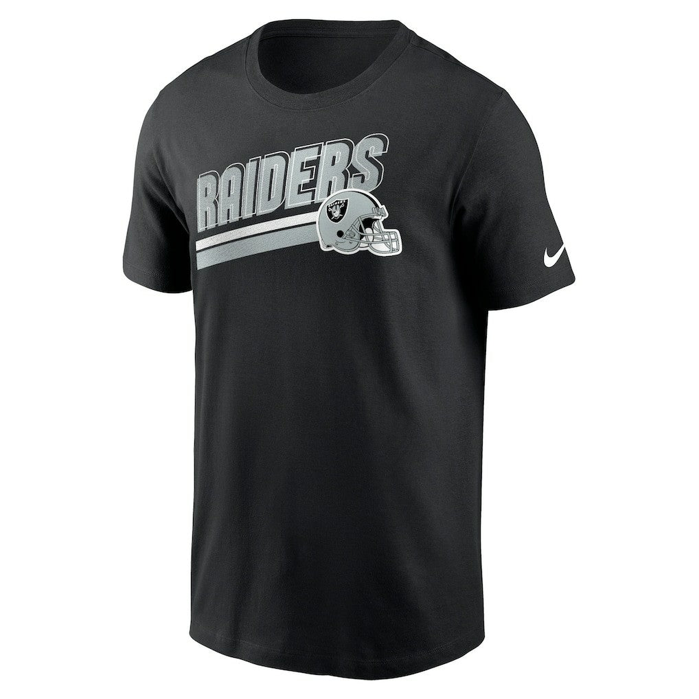 Las Vegas Raiders Essential Blitz Lockup T-Shirt Black