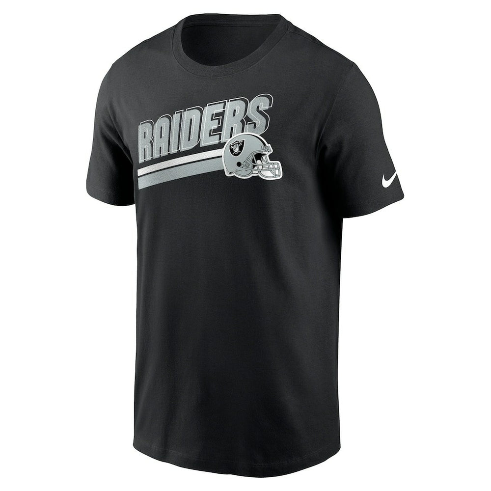 Las Vegas Raiders Essential Blitz Lockup T-Shirt Black