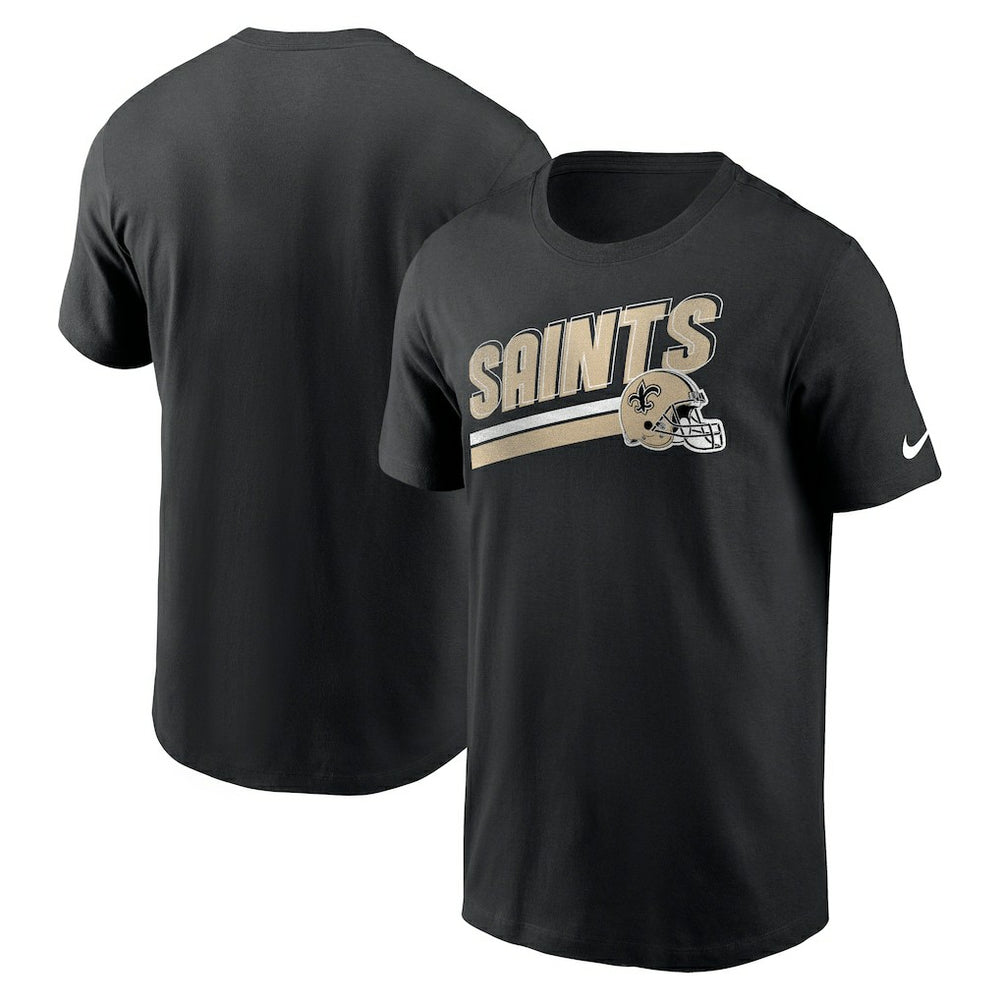 New Orleans Saints Essential Blitz Lockup T-Shirt Black