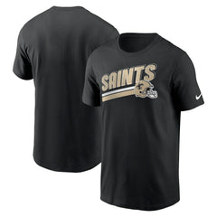 New Orleans Saints Essential Blitz Lockup T-Shirt Black