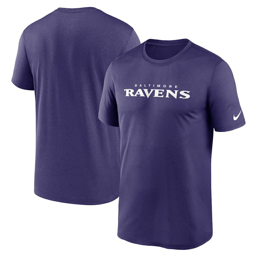 Baltimore Ravens Legend Wordmark Performance T-Shirt Purple