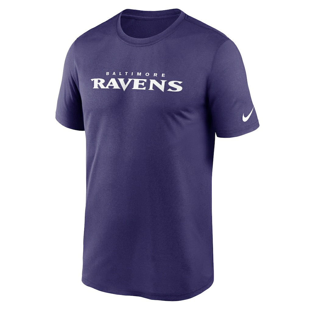 Baltimore Ravens Legend Wordmark Performance T-Shirt Purple