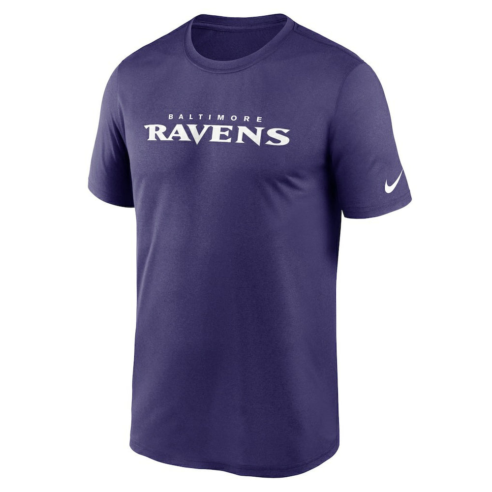 Baltimore Ravens Legend Wordmark Performance T-Shirt Purple