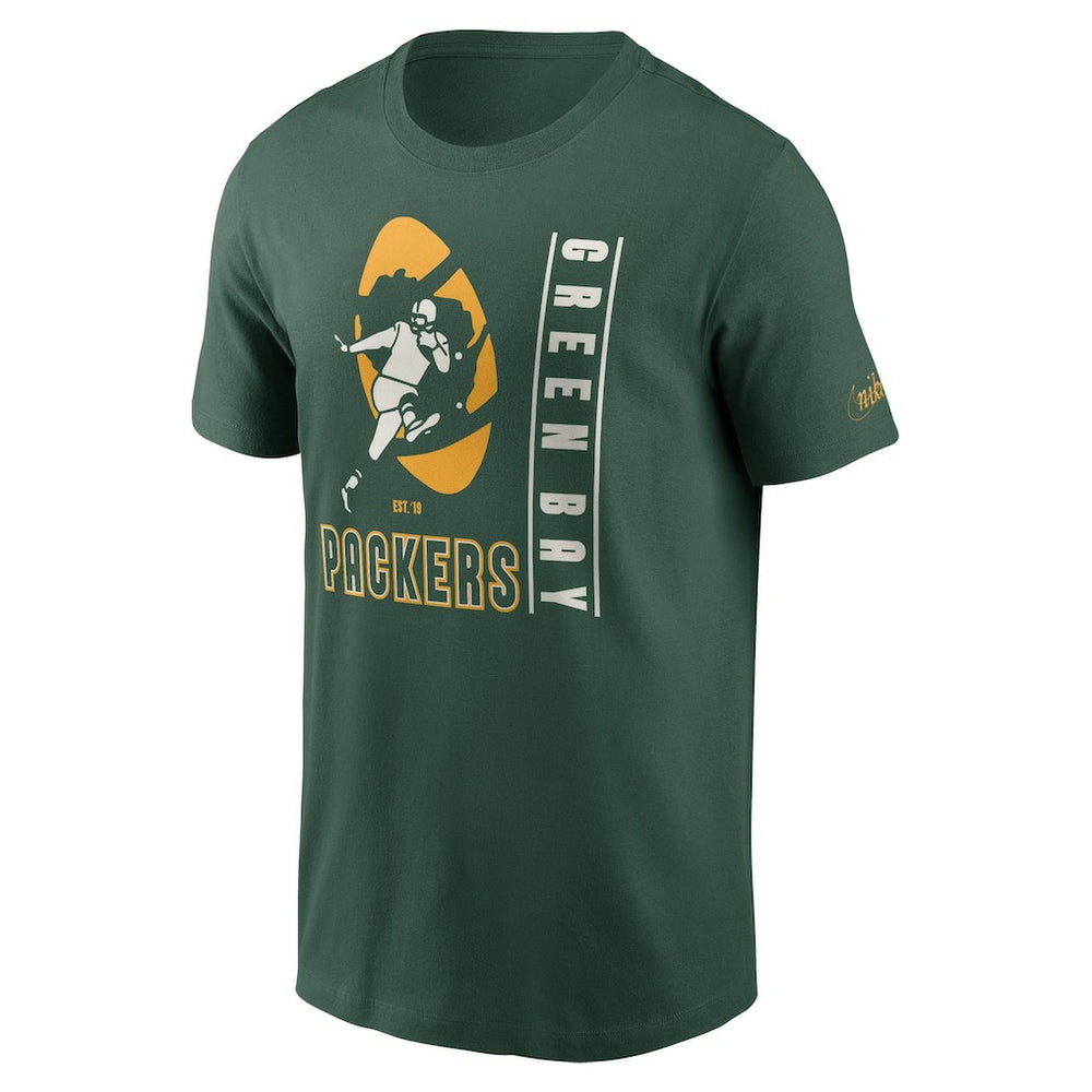 Green Bay Packers Lockup Essential T-Shirt Green