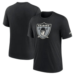 Las Vegas Raiders Rewind Logo Tri-Blend T-Shirt Black