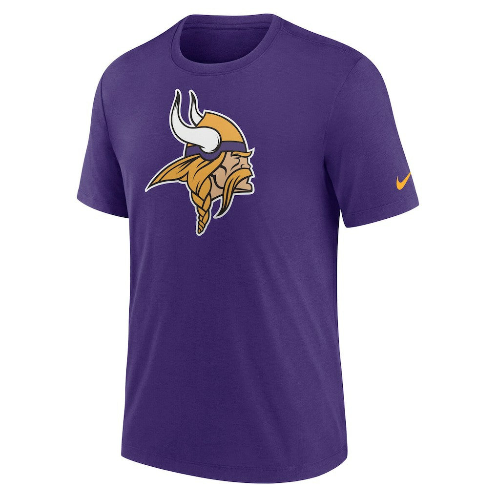 Minnesota Vikings Rewind Logo Tri-Blend T-Shirt Purple