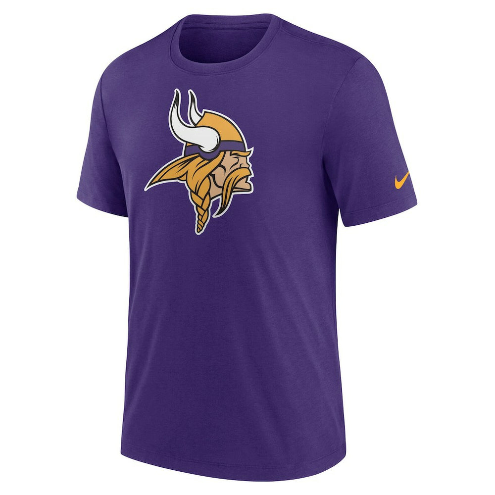 Minnesota Vikings Rewind Logo Tri-Blend T-Shirt Purple