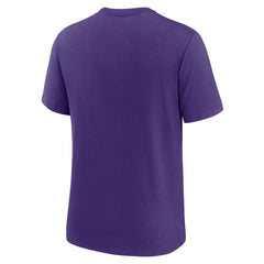 Minnesota Vikings Rewind Logo Tri-Blend T-Shirt Purple
