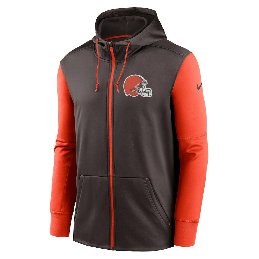 Cleveland Browns Performance Full-Zip Hoodie Brown