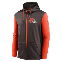 Cleveland Browns Performance Full-Zip Hoodie Brown