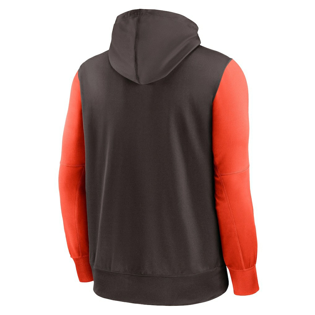 Cleveland Browns Performance Full-Zip Hoodie Brown