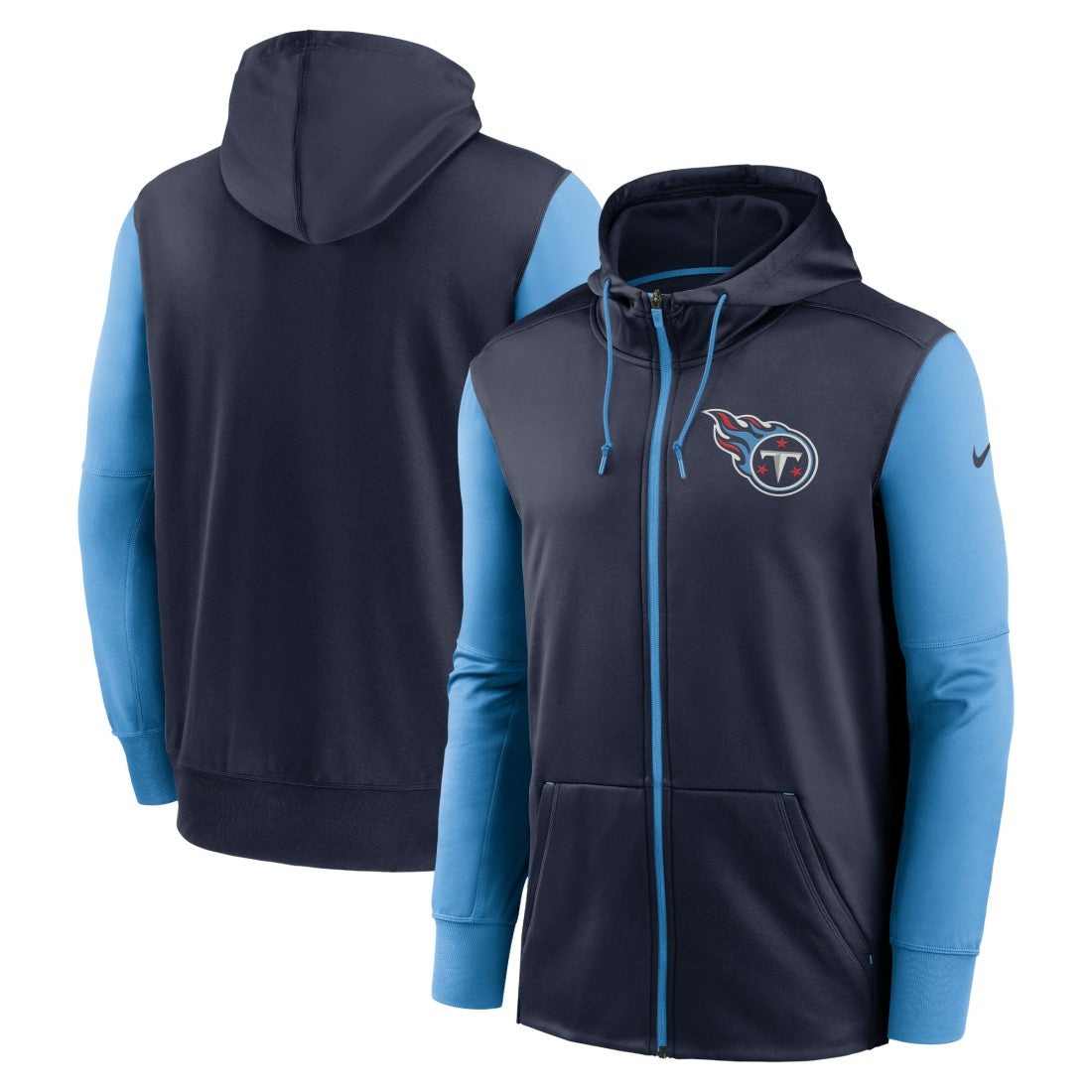 Tennessee Titans Performance Full-Zip Hoodie Navy